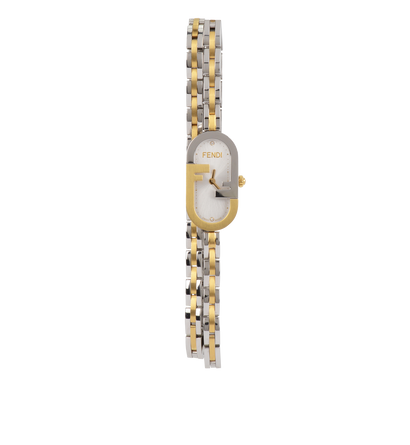 Fendi O' Lock Vertical Oval Watch Two-Tone, front view